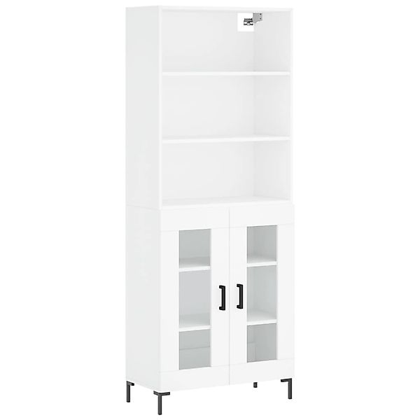vidaXL Highboard Weiß 69,5x34x180 cm Holzwerkstoff 3189317 günstig online kaufen