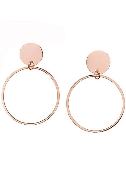 Hey Happiness Paar Ohrhänger Kreis, 18K Vergoldete Damen Ohrringe, Hängende günstig online kaufen