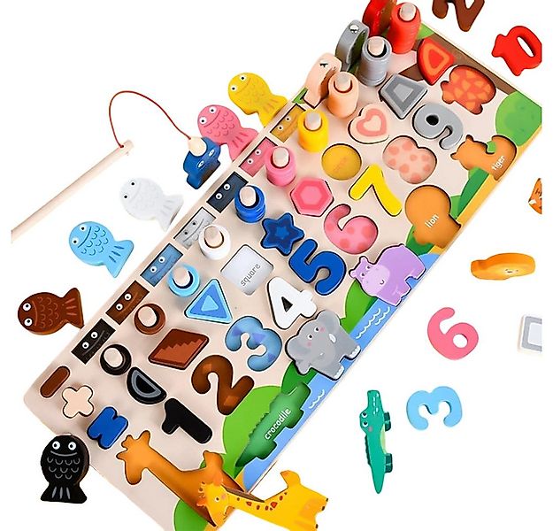 SinLaw Lernspielzeug 6 in 1 Montessori Puzzle Spielzeug, pädagogische Blöck günstig online kaufen