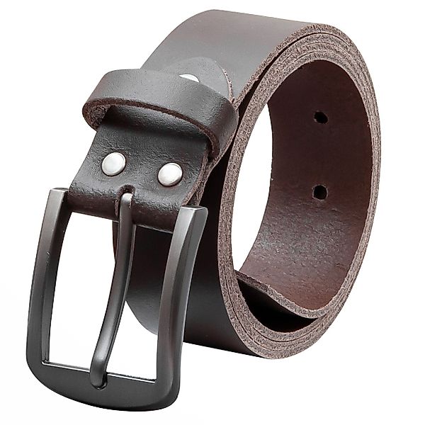 COLOGNEBELT Ledergürtel OM416-SL-Dunkelbraun MADE IN GERMANY, günstig online kaufen