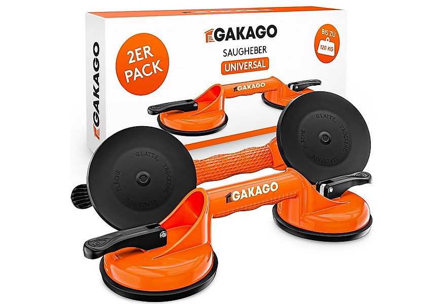 Gakago Doppelsaugheber, max. 120,00 kg Traglast, Set, 2-tlg.], - Saugheber günstig online kaufen
