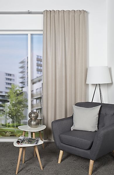 HOME WOHNIDEEN Gardine "OXFORD" Multifunktionsband 2 Stk. tlg. blickdicht günstig online kaufen