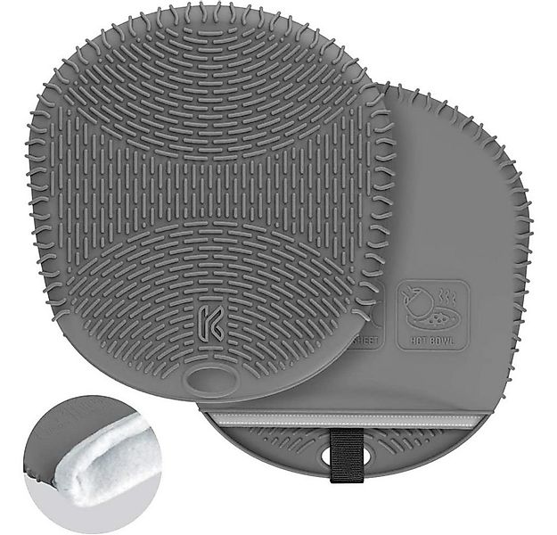 KozyGear Topflappen Silikon Ofenhandschuhe 2 Stück, Topflappen, Topfhandsch günstig online kaufen