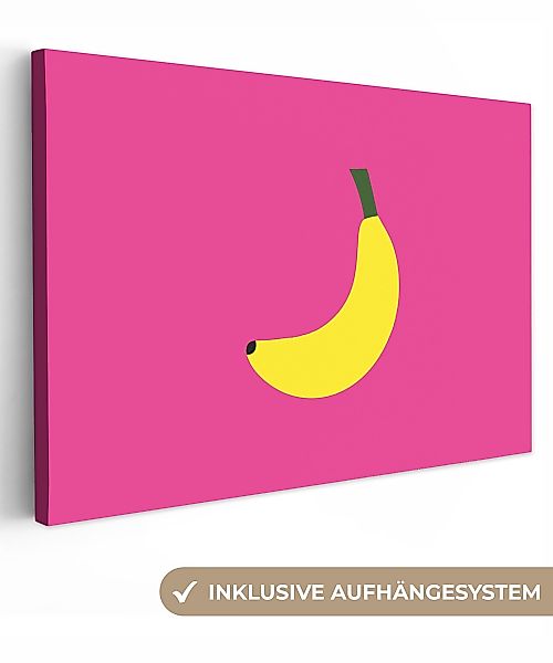 OneMillionCanvasses® Leinwandbild Banane - Gelb - günstig online kaufen