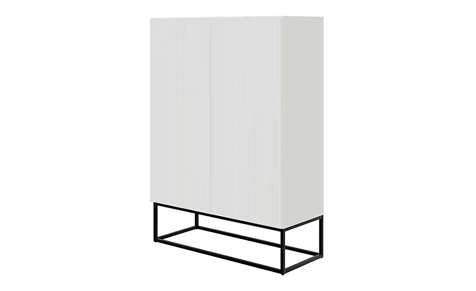 Selsey Highboard  Veldio ¦ weiß ¦ Maße (cm): B: 90 H: 125 Kommoden & Sidebo günstig online kaufen