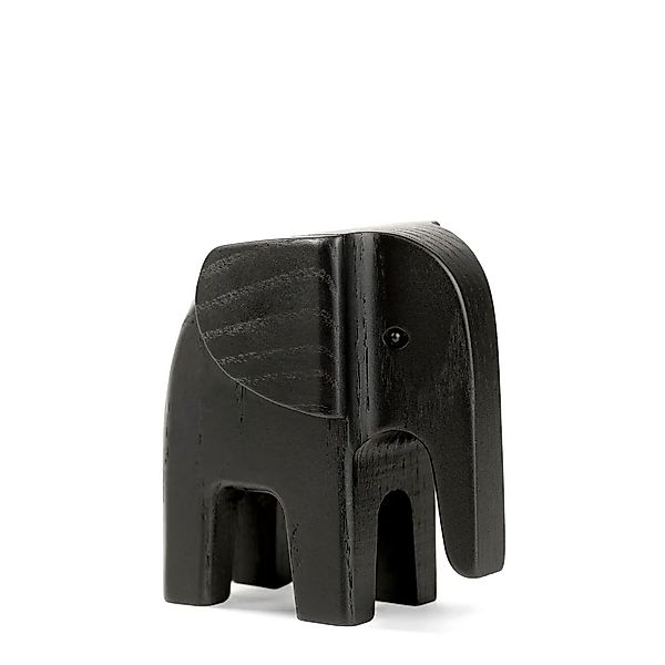 Hochwertige Dekofigur Elefant Esche schwarz gebeizt 4 x 7,7 cm günstig online kaufen