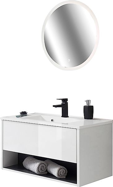 Places of Style Badmöbel-Set »Studio Line, Bad im modernen Design, 2-teilig günstig online kaufen