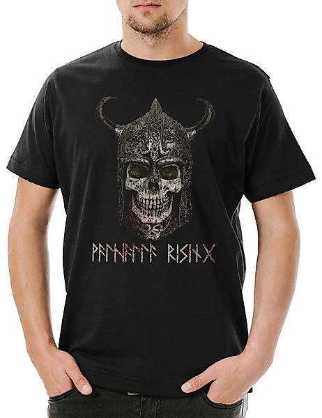 Urban Backwoods Print-Shirt Viking Skull I günstig online kaufen