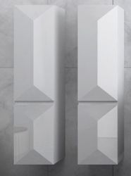 Faizee Möbel Badezimmer-Set Badezimmerschränke Schwarz/Weiß Badezimmer günstig online kaufen