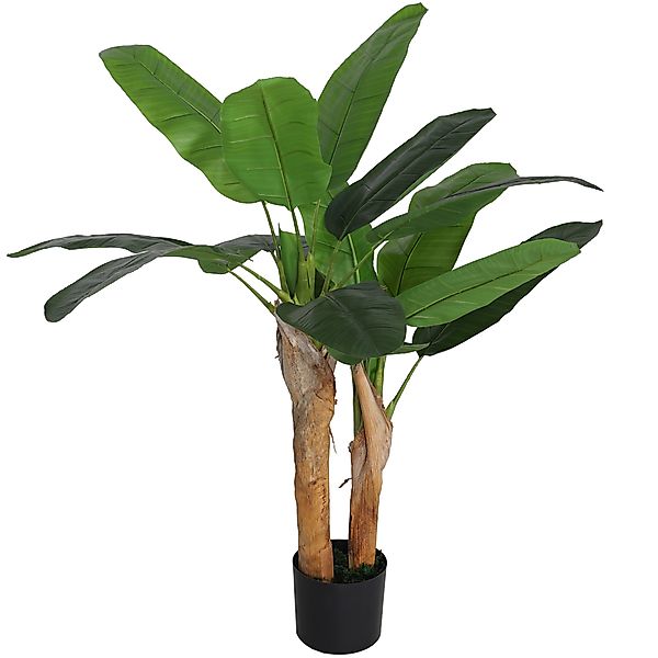 HOMCOM Künstlicher Bananenbaum Hoch 120 cm mit Inklusivem Topf, Künstliche günstig online kaufen