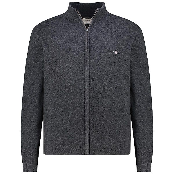 Gant Feinstrickjacke mit Lammwolle Farbe anthrazit Größe: 4XL günstig online kaufen