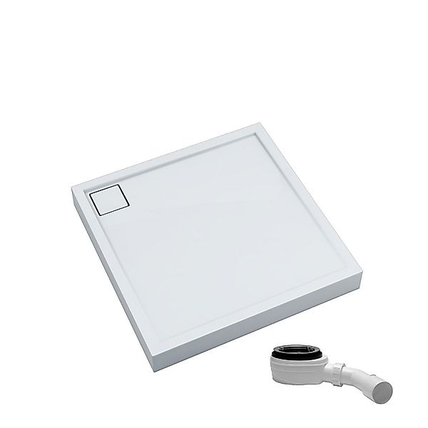 Aquabad® Duschwanne Komplettset FINCA, Quadrat, Acryl, günstig online kaufen