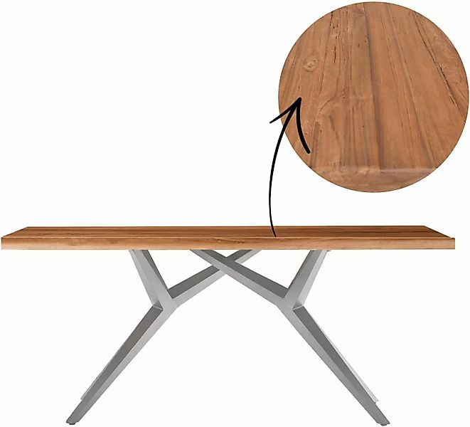 SIT Esstisch, Design-Gestell im industriellen Antiklook günstig online kaufen