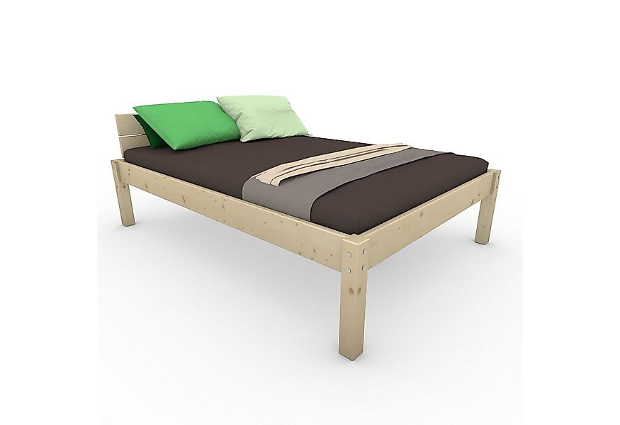 TUGA-Holztech Massivholzbett Pfostenbett Massivholzbett "Daybett" 90 x 190 günstig online kaufen