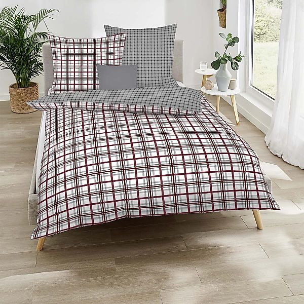TRAUMSCHLAF Bettwäsche Plaid, Biber, 3 teilig, günstig online kaufen