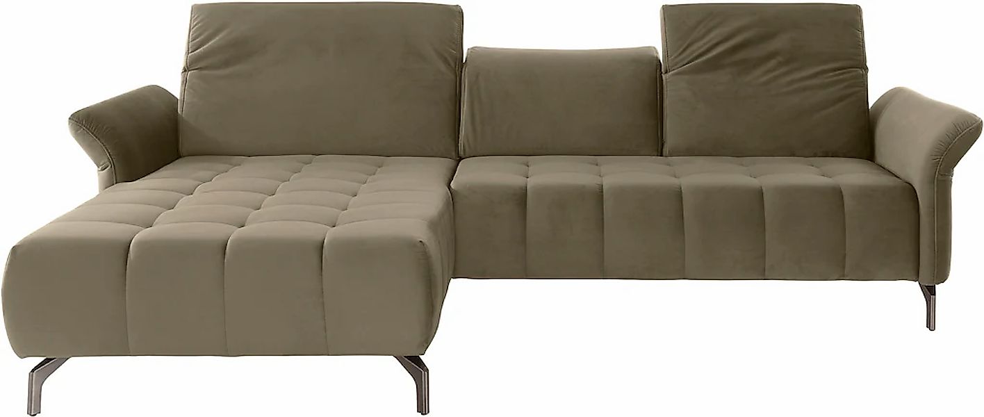 INOSIGN Ecksofa "Fresh L-Form" Federkern, wahlweise Kopfteilverstellung und günstig online kaufen