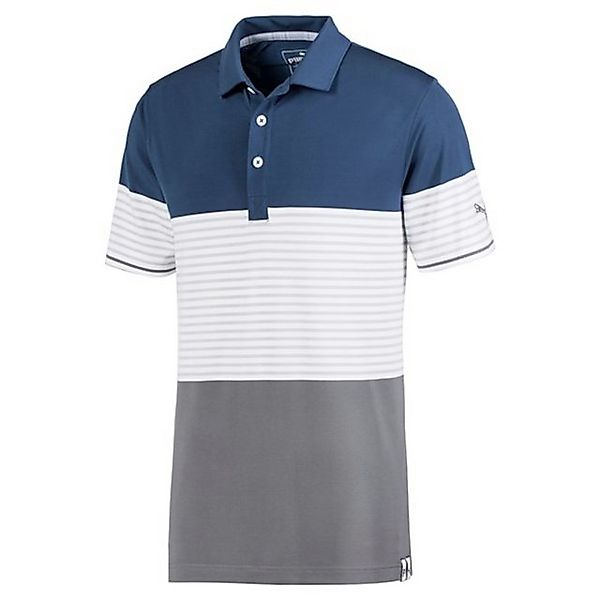 PUMA Poloshirt Puma Golf Polo Cloudspun Taylor Navy/Weiß/Grau Herren M günstig online kaufen