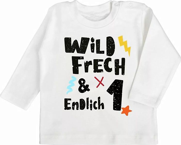 Shirtracer T-Shirt Wild frech und endlich 1 - Wunderbar ein Jahr 1. Geburts günstig online kaufen