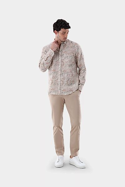 Leinenhemd mit Paisley-Druck Tailor Fit günstig online kaufen