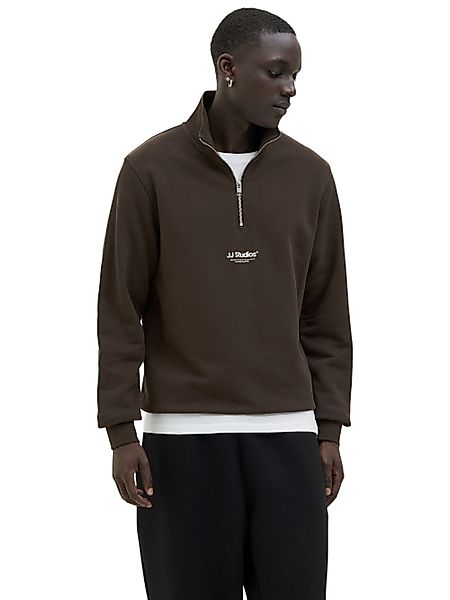 Jack & Jones Herren Sweatshirt JJESOHO SWEAT QUARTER ZIP - Relaxed Fit günstig online kaufen