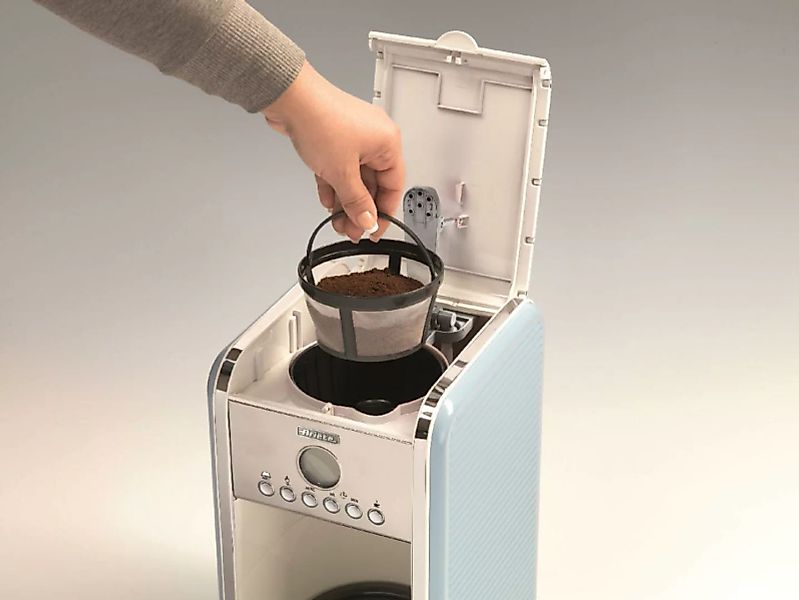 Ariete Filterkaffeemaschine »Vintage 1342, blau«, 1,5 l Kaffeekanne, Perman günstig online kaufen