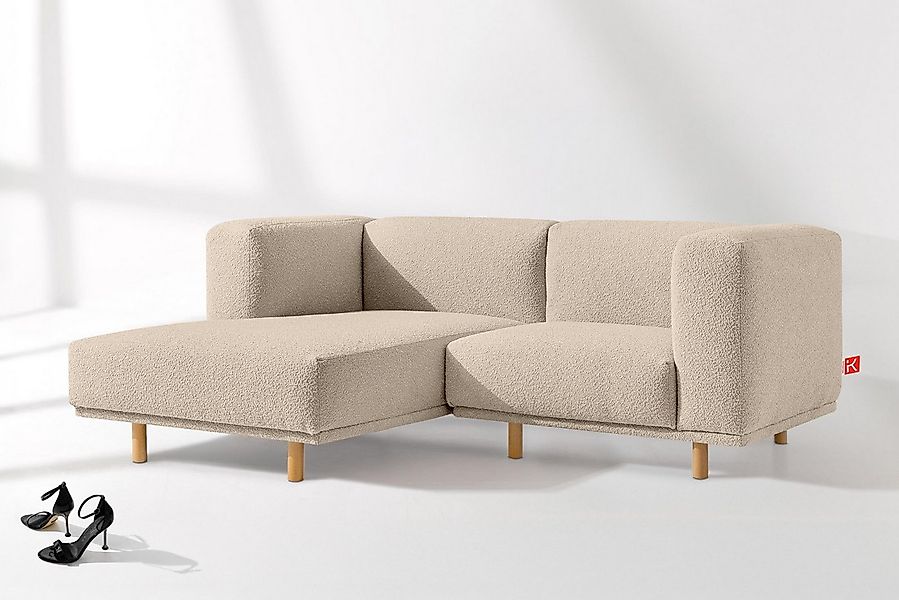 KONSIMO® Ecksofa FOSERO Ecksofa links, hergestellt in der EU, handgearbeite günstig online kaufen