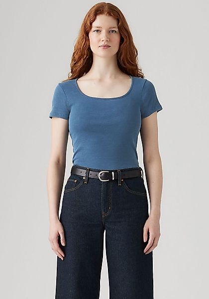 Levi's® T-Shirt ESSENTIAL SQRD NE Feinrippqualität günstig online kaufen