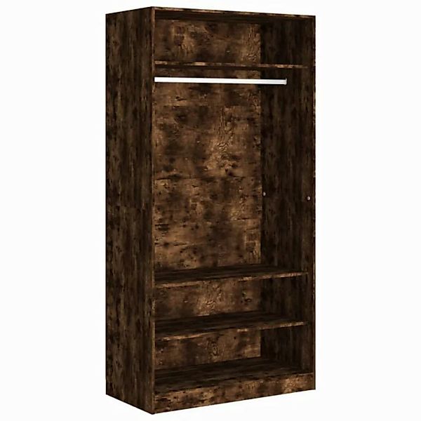 furnicato Kleiderschrank Räuchereiche 100x50x200 cm Holzwerkstoff (1-St) günstig online kaufen