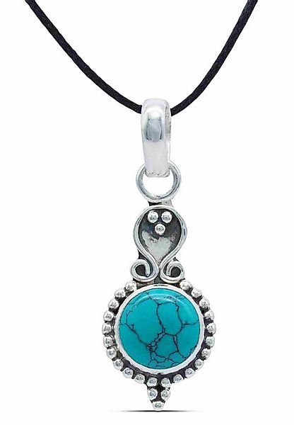 mantraroma Kettenanhänger GAJAH aus 925 Silber mit Türkis (Kettenanhänger a günstig online kaufen