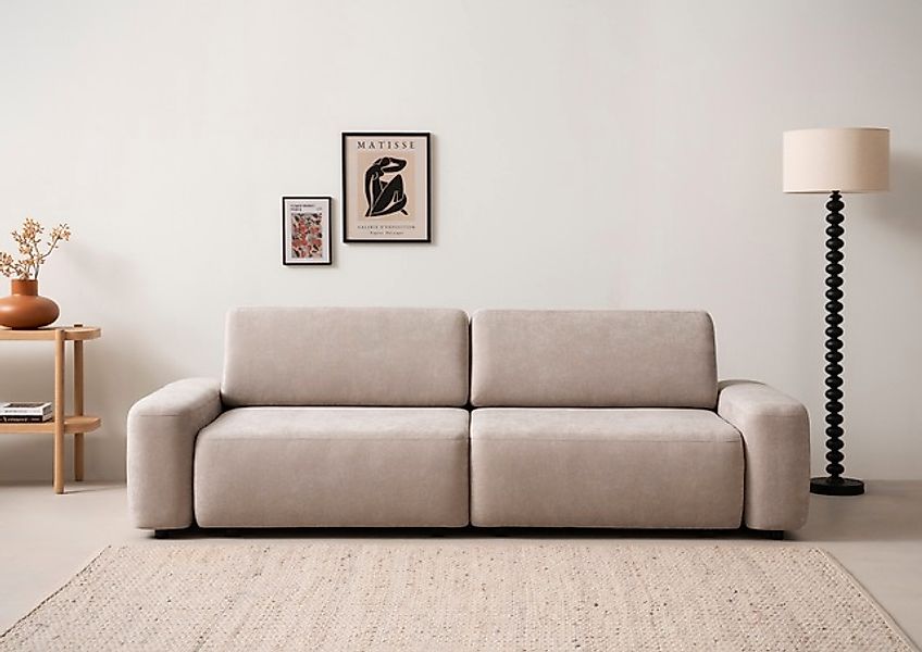 INOSIGN 3-Sitzer »TORGE (257cm), Sofa,Schlafsofa in Cord, Samtvelours, Stru günstig online kaufen