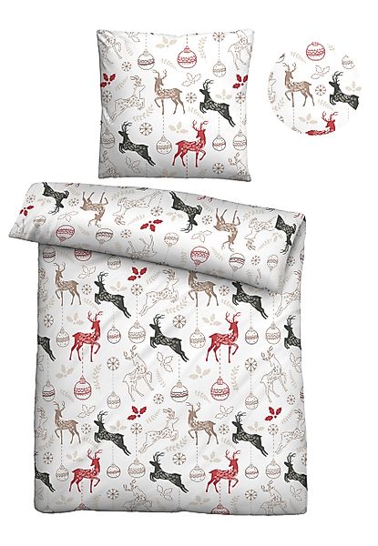 Biberna Bettwäsche »0006734« 2 Stk. tlg. kuschelig warm, pflegeleicht, temp günstig online kaufen