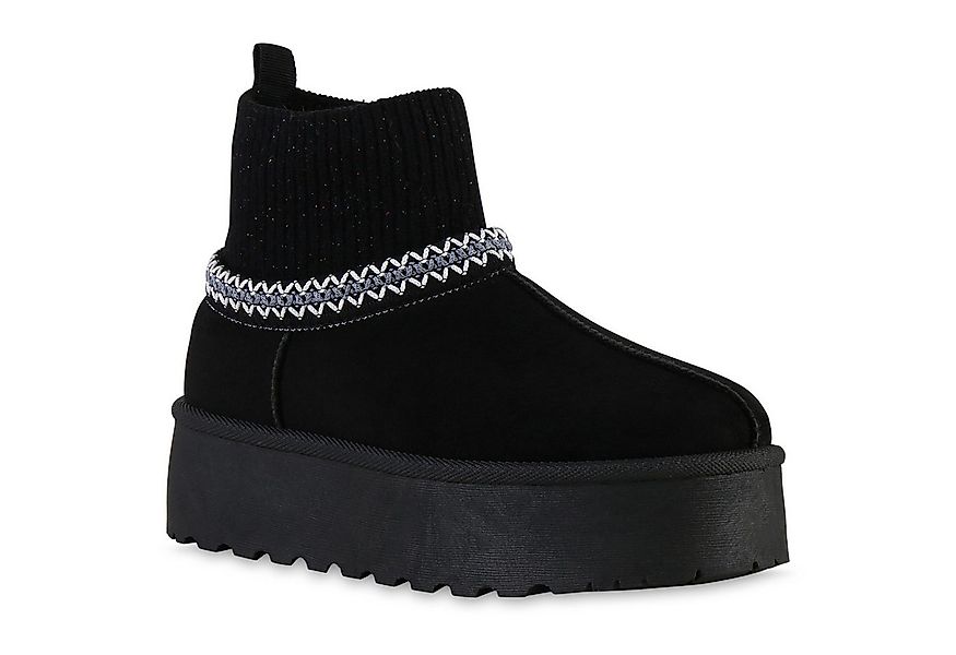 VAN HILL 841864 Winterstiefelette Damen Warm Gefüttert Winter Boots Bequem günstig online kaufen