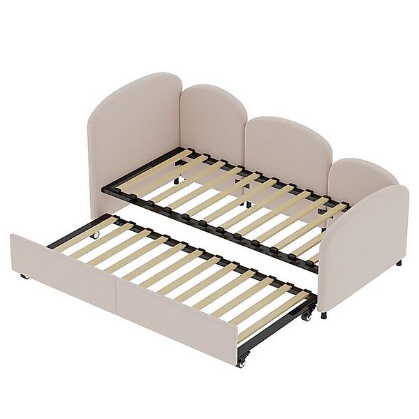 Rutaqian Schlafsofa Daybett Tagesbett Polsterbett mit Unterbett, 90 × 200 c günstig online kaufen