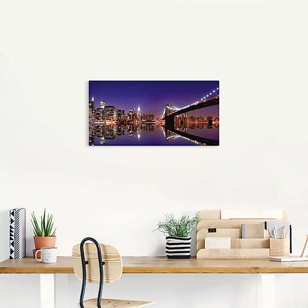 Artland Leinwandbild »New York Skyline«, Amerika, (1 St.), auf Keilrahmen g günstig online kaufen