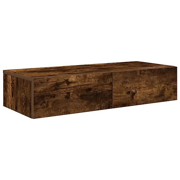 vidaXL Wandregal mit Schubladen Räuchereiche 80x33x17 cm Holzwerkstoff 8599 günstig online kaufen