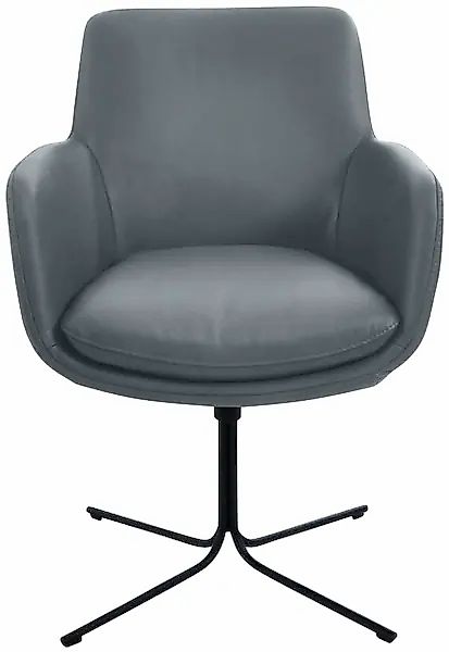 K+W Komfort & Wohnen Drehstuhl »Pego«, Leder CLOUD, filigranem 4-Fuß-Gestel günstig online kaufen