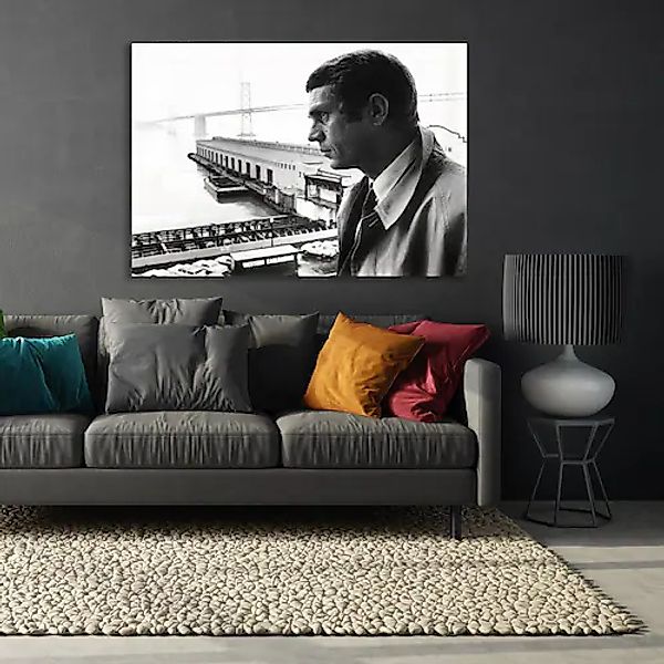 queence Acrylglasbild »Mc Queen« Mann   Schwarz-Weiß   Stars Fine Art-Print günstig online kaufen