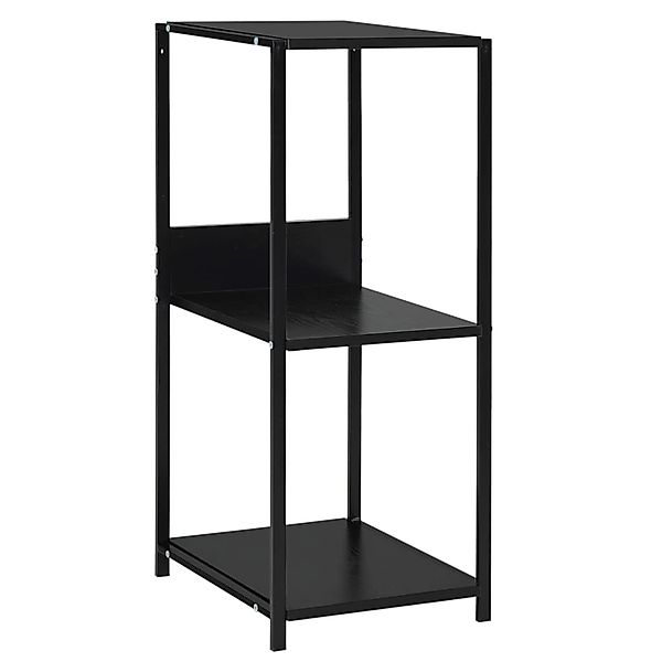 vidaXL Bücherregal Kleines Bücherregal Schwarz 33,5x39,6x79,7 günstig online kaufen