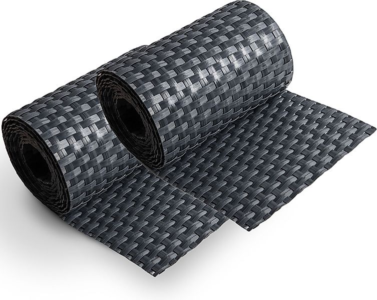 Grasekamp Balkonsichtschutz Sichtschutzstreifen 255x19cm grau günstig online kaufen