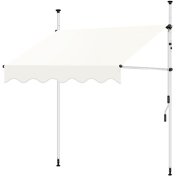 Melko Klemmmarkise Klemmmarkise mit LED Sonnenschutz günstig online kaufen