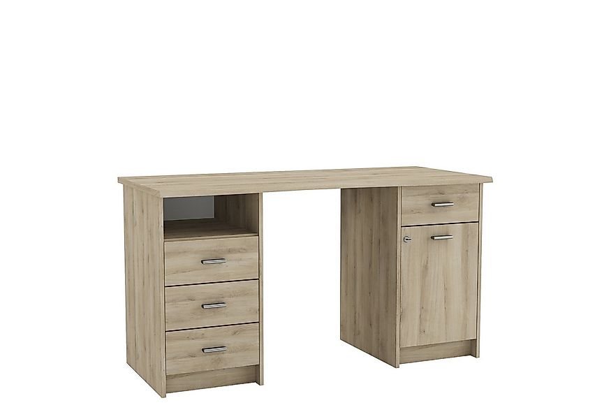 PREISBRECHER Schreibtisch Monaco 2, 135 x 74 x 58 cm (B/H/T) günstig online kaufen
