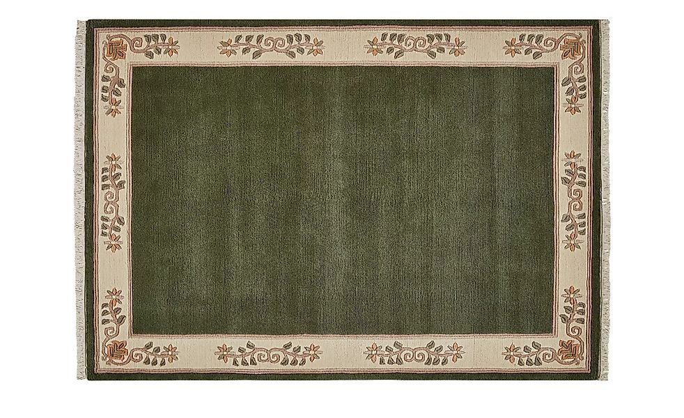 Nepal-Teppich  Classica - grün - Wolle - 70 cm - Sconto günstig online kaufen
