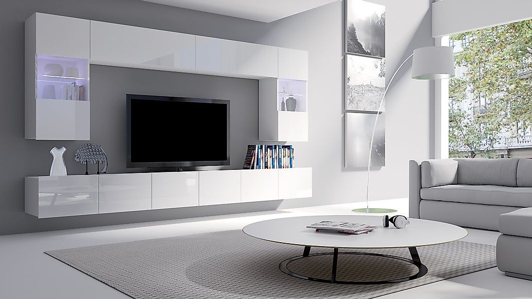 Beautysofa Wohnwand Calabrini I, (hängend und günstig online kaufen
