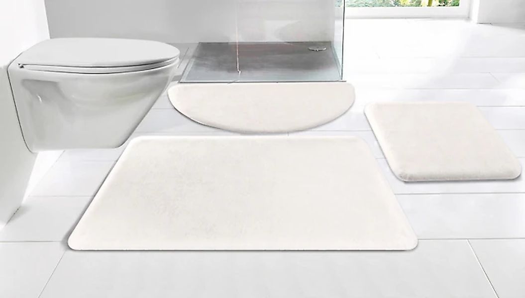 my home Badematte »Valeria, Kaninchenfell-Haptik«, rutschhemmend beschichte günstig online kaufen