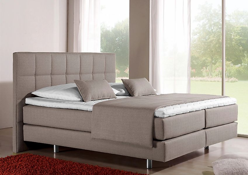 Home affaire Boxspringbett "Neon" in 3 Matratzenarten, feine Steppung im Ko günstig online kaufen