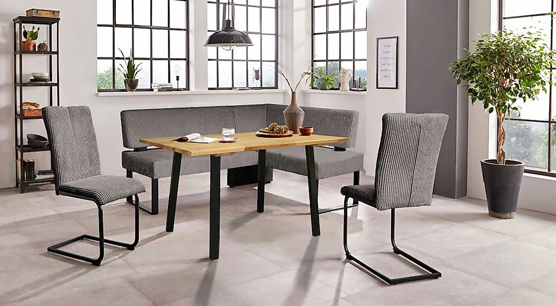 OTTO home Eckbankgruppe "Oliver" Set, 4-tlg, 4 Stk. tlg. Eckbank mit Wellen günstig online kaufen