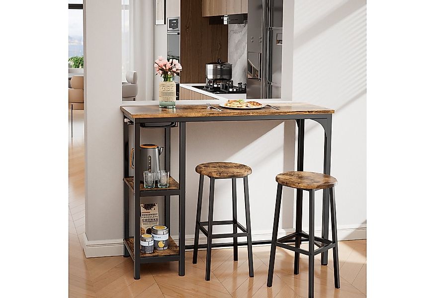 Bealife Essgruppe Esstisch mit 2 Stühlen, Küchentisch für Küche,Esszimmer günstig online kaufen