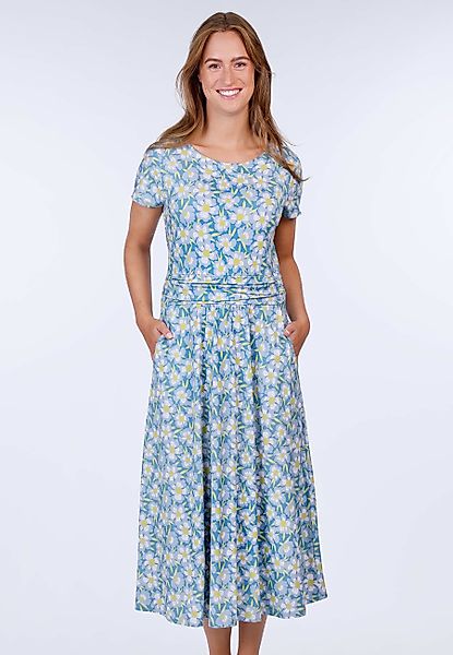 Sorgenfri Sylt Sommerkleid Malind poppy Taillenraffung günstig online kaufen