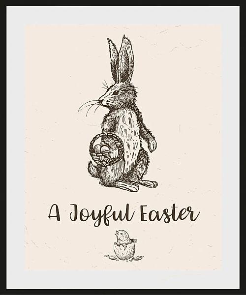 queence Bild "Ahmano" Haustiere  Kunst  Ostern  Schwarz-Weiß 1 Stk. tlg. HD günstig online kaufen