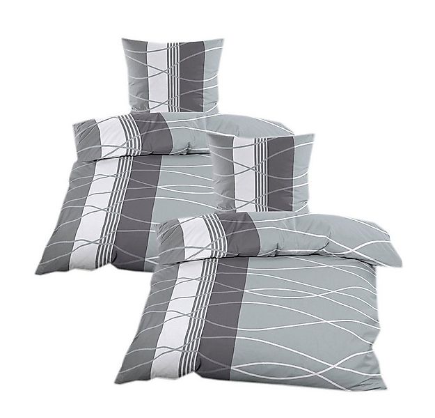 Casa Colori Bettwäsche Biber 135x200 cm mit Reißverschluss, Biber, 4 teilig günstig online kaufen